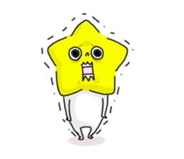 He is like a star. sticker #10174249