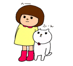 Ohana and Marumi are good friends sticker #10175121