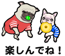 3 Snub-nosed Pups II sticker #10175966