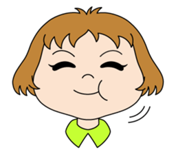 Girl of bobbed hair sticker #10176441