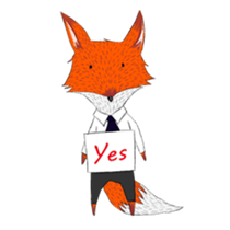 foolish fox sticker #10177704