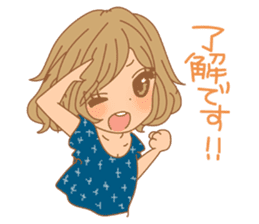 Girls - Japanese honorifics expression 2 sticker #10179799