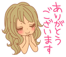 Girls - Japanese honorifics expression 2 sticker #10179813