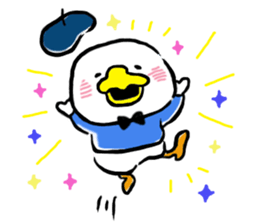 Beret duck sticker #10180018