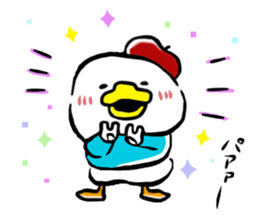 Beret duck sticker #10180020