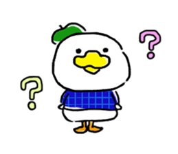 Beret duck sticker #10180027