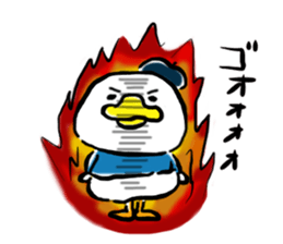 Beret duck sticker #10180028