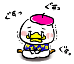 Beret duck sticker #10180033