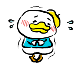 Beret duck sticker #10180039