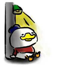 Beret duck sticker #10180044