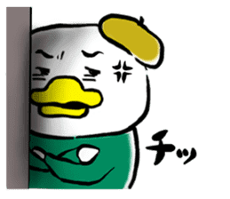 Beret duck sticker #10180046