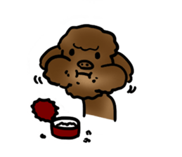 my sister's dog "sheep" sticker #10180060