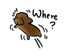 my sister's dog "sheep" sticker #10180069