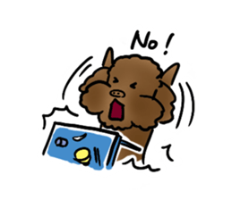 my sister's dog "sheep" sticker #10180072