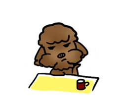 my sister's dog "sheep" sticker #10180080