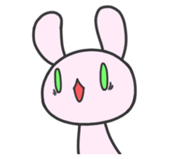 Two rabbit sticker #10181550