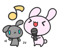 Two rabbit sticker #10181563