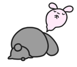 Two rabbit sticker #10181569