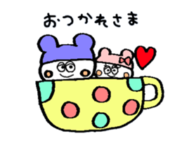 cute ponpoko sticker sticker #10181832