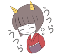 little oni girl sticker #10181864