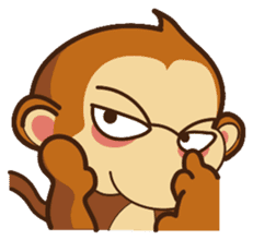 Monkey tarzan sticker #10182020