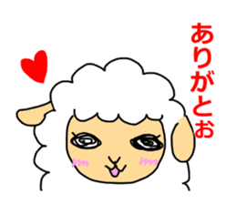 sheep speaks the Kansai dialect sticker #10182344