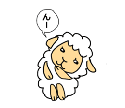 sheep speaks the Kansai dialect sticker #10182354