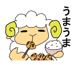 sheep speaks the Kansai dialect sticker #10182371