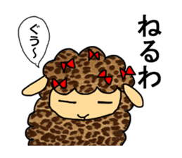 sheep speaks the Kansai dialect sticker #10182372