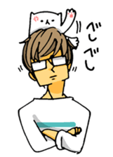 uekarabutyo Part.7 with cat sticker #10182482