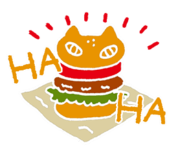 Cat plus Food sticker #10183139