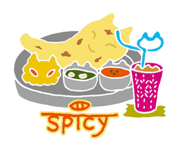 Cat plus Food sticker #10183154