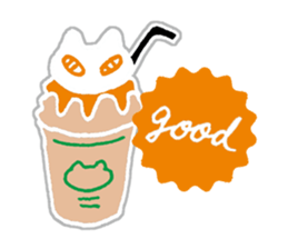 Cat plus Food sticker #10183172