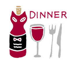 Cat plus Food sticker #10183175