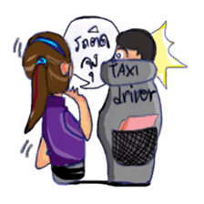 Eye-glasses Girl 's world sticker #10184271