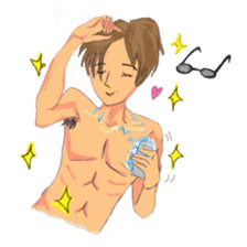 Eye-glasses Girl 's world sticker #10184289