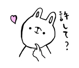 rabbit lovet sticker #10184389