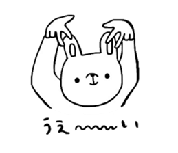 rabbit lovet sticker #10184401