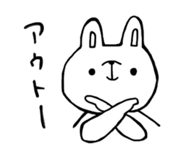 rabbit lovet sticker #10184405