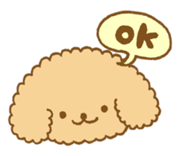 Poodle of cocoa 2 sticker #10187780