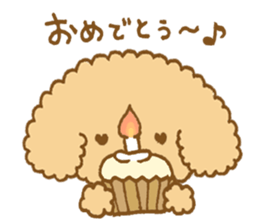 Poodle of cocoa 2 sticker #10187786