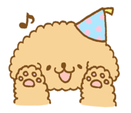 Poodle of cocoa 2 sticker #10187787