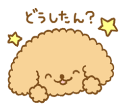 Poodle of cocoa 2 sticker #10187788