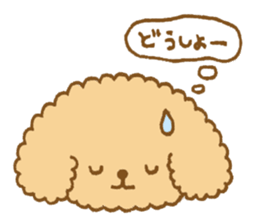 Poodle of cocoa 2 sticker #10187791