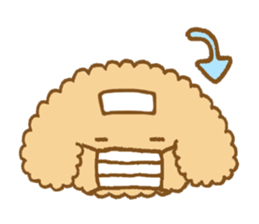 Poodle of cocoa 2 sticker #10187794