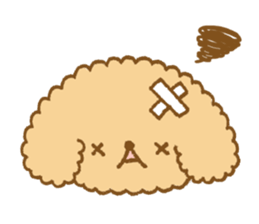 Poodle of cocoa 2 sticker #10187795