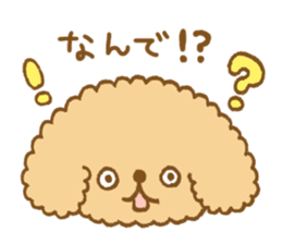 Poodle of cocoa 2 sticker #10187799