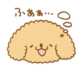 Poodle of cocoa 2 sticker #10187807