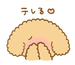 Poodle of cocoa 2 sticker #10187811