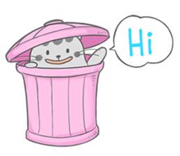 Happy cat Dudu Ver.2-Unrequited love sticker #10188378